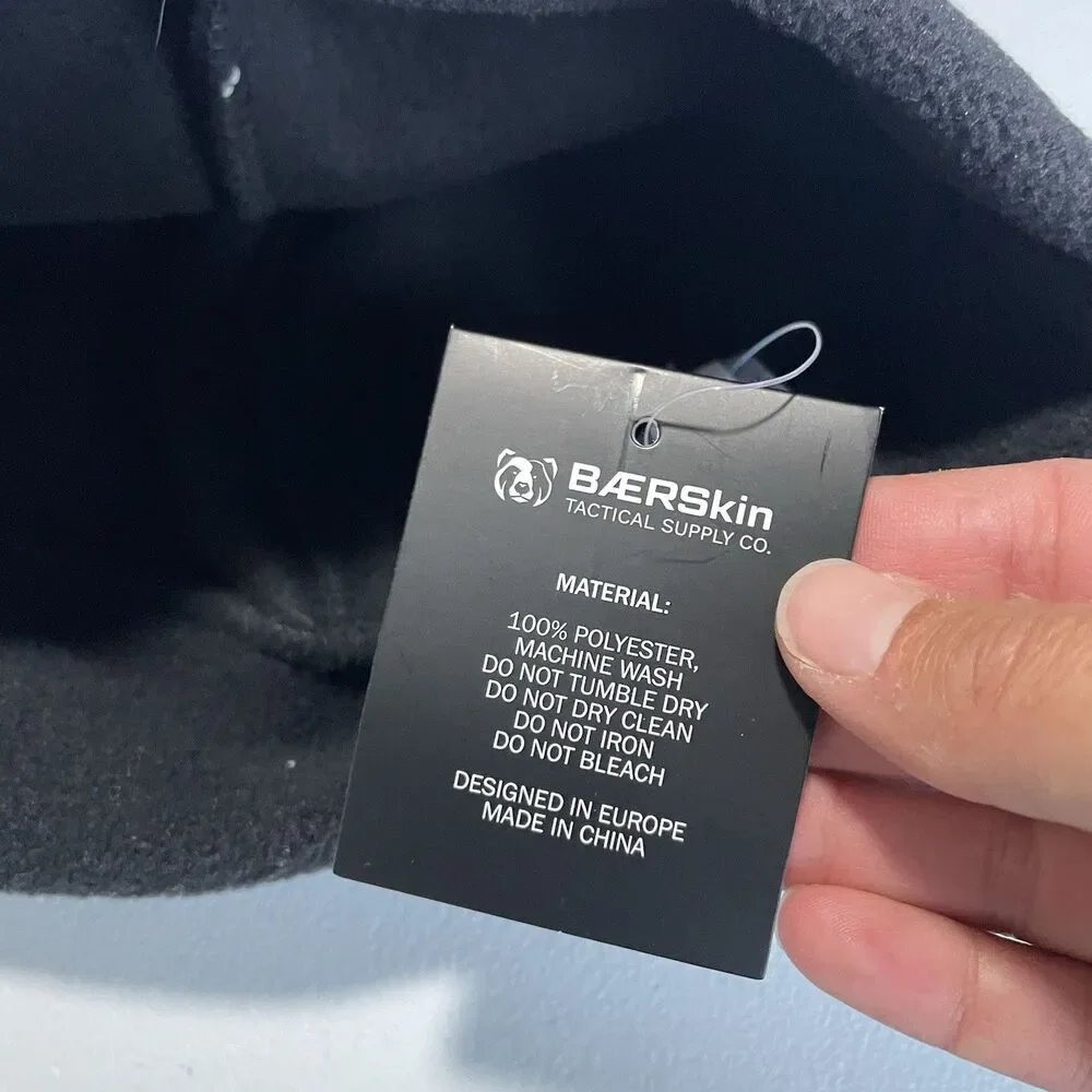 BAERSkin The Outdoor Windsulation Beanie Hat Cap Fleece Winter Black Men's OS